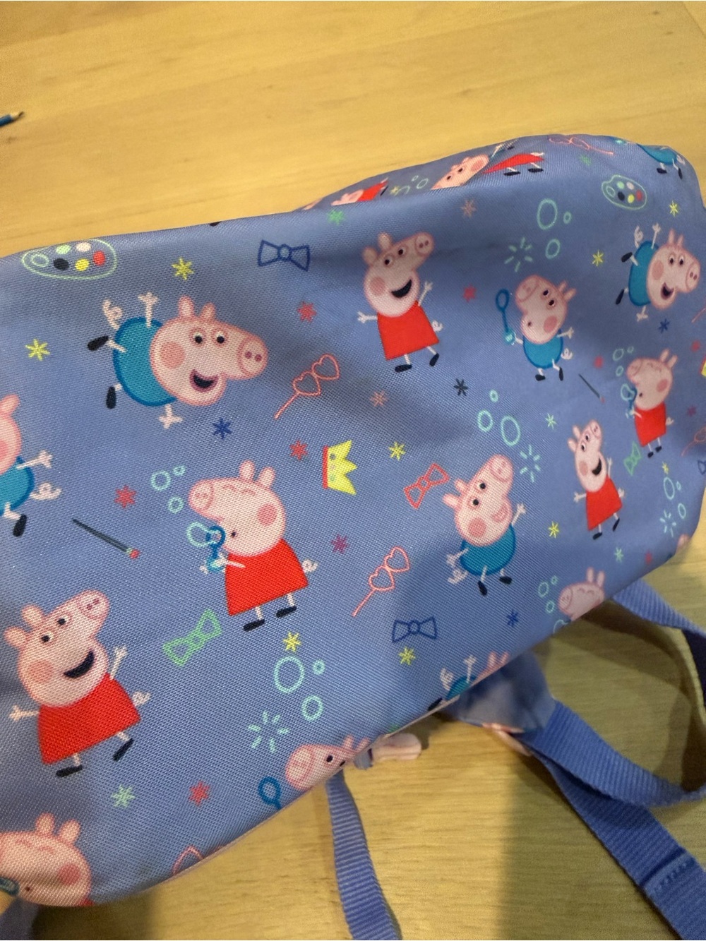 Simple Modern Kids Peppa Pig Print purple Backpack with Pink Trim - Picture 12 of 12